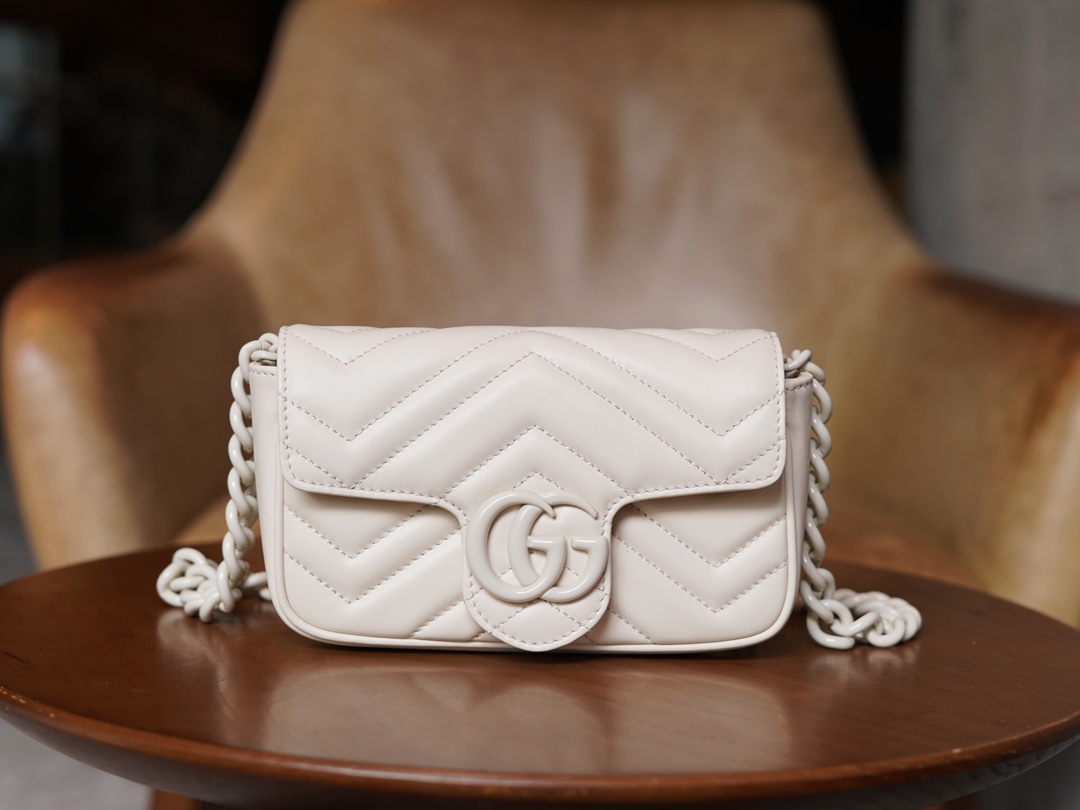 Túi Xách Nữ GG Marmont 699757 Màu Trắng