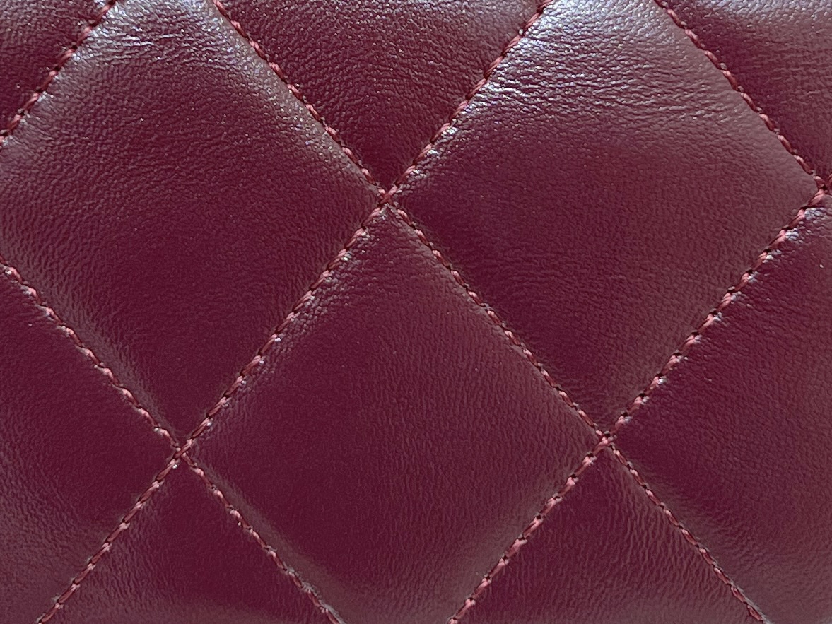 T&uacute;i X&aacute;ch Chanel 24B Mini Flap with Top Handle M&agrave;u Đỏ Đ&ocirc; AS5032 