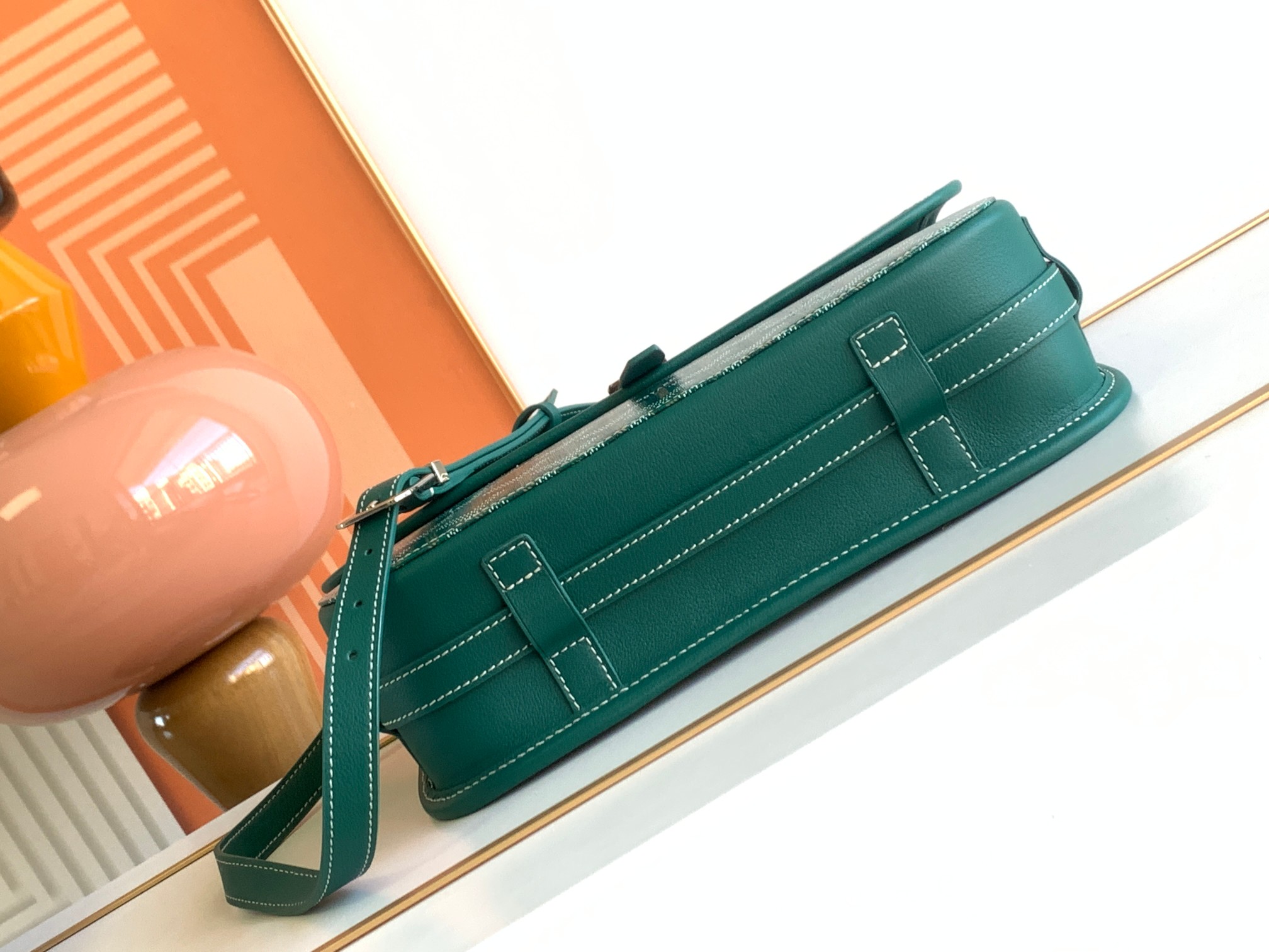 T&uacute;i X&aacute;ch Nam Goyard Belvedere 8023 M&agrave;u Xanh L&aacute; 