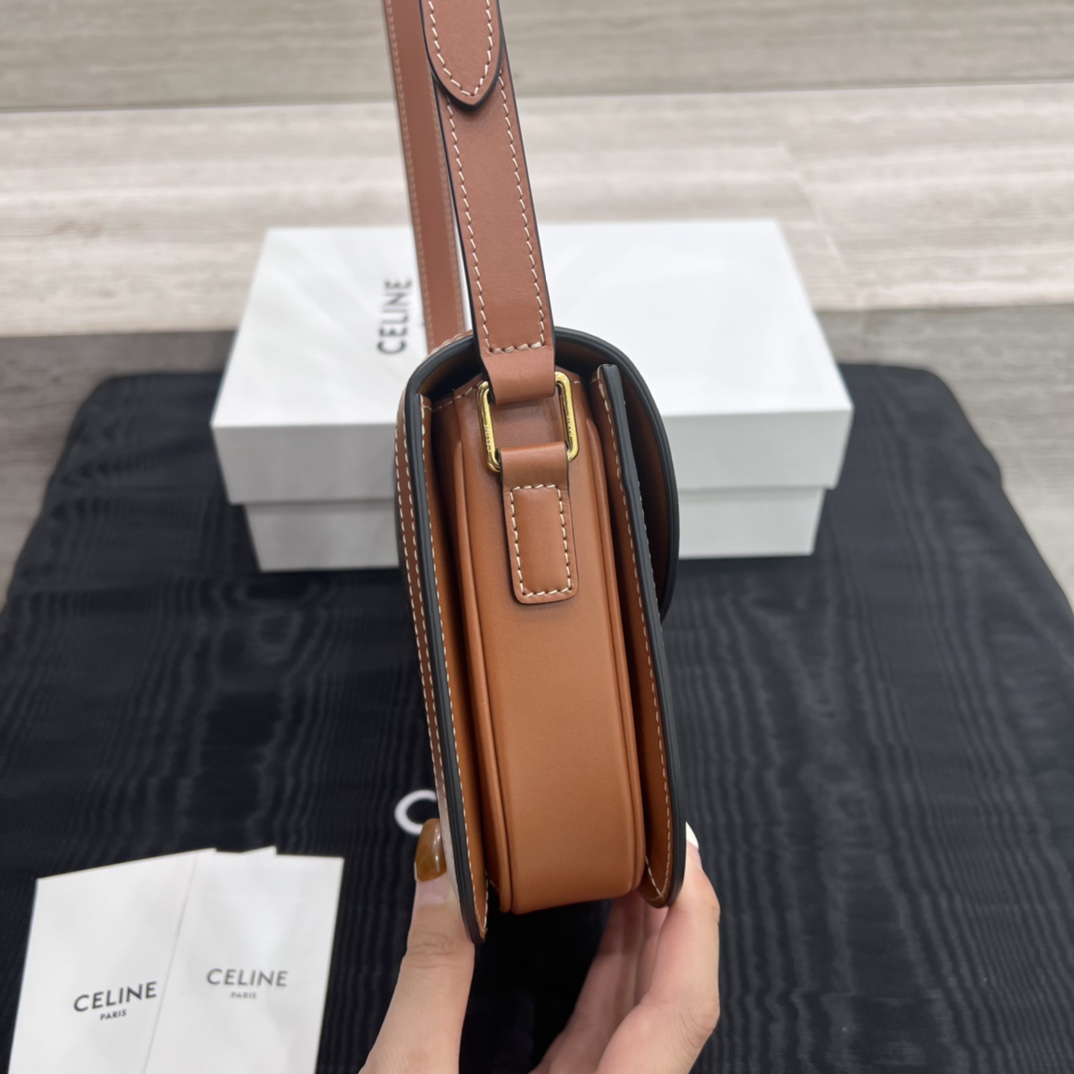 T&uacute;i X&aacute;ch Celine Teen Besace Triomphe 110413 Canvas 