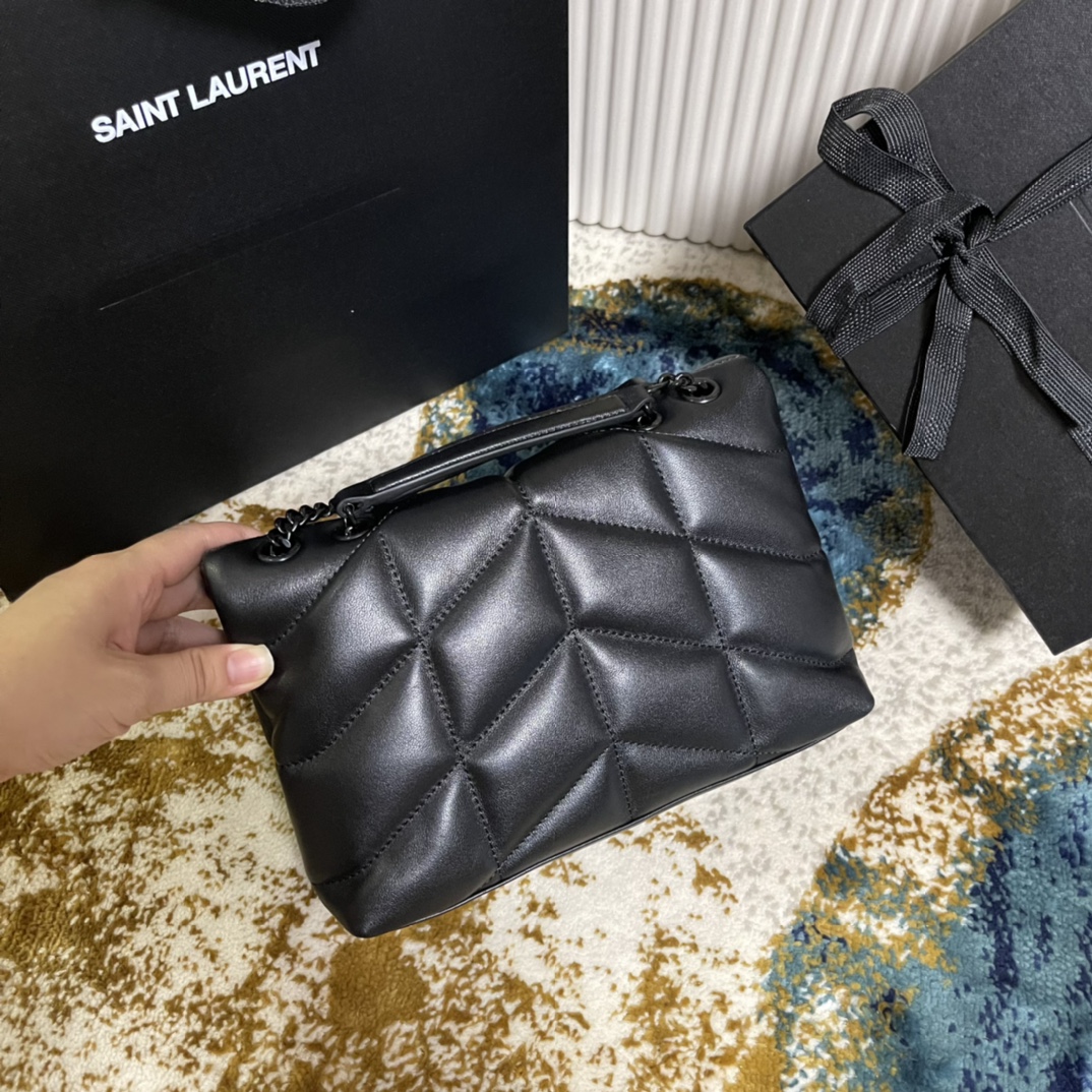 Túi Xách YSL Loulou  Puffer 59337 Màu Đen