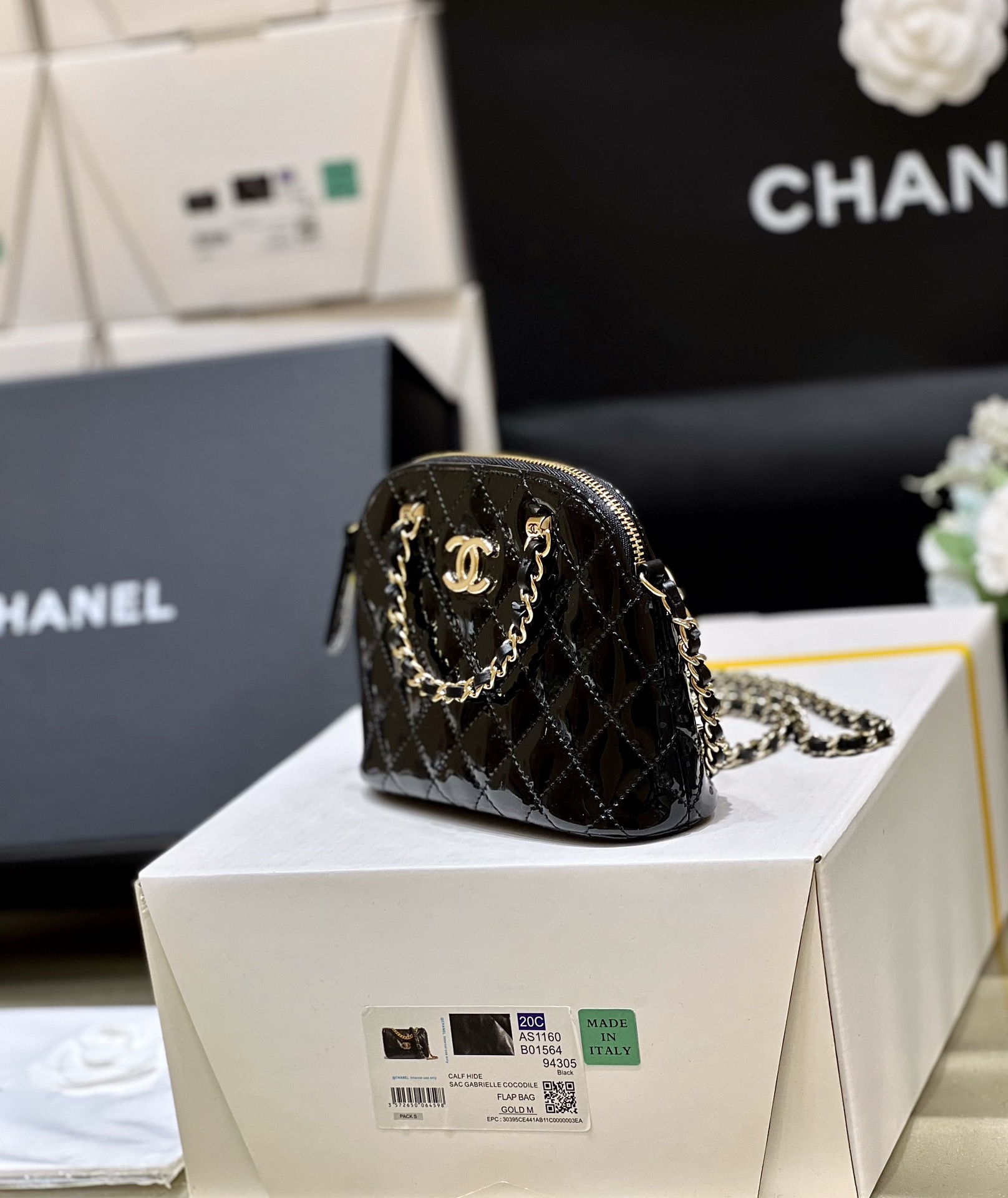 T&uacute;i X&aacute;ch Chanel AP3354 M&agrave;u Đen Da B&oacute;ng