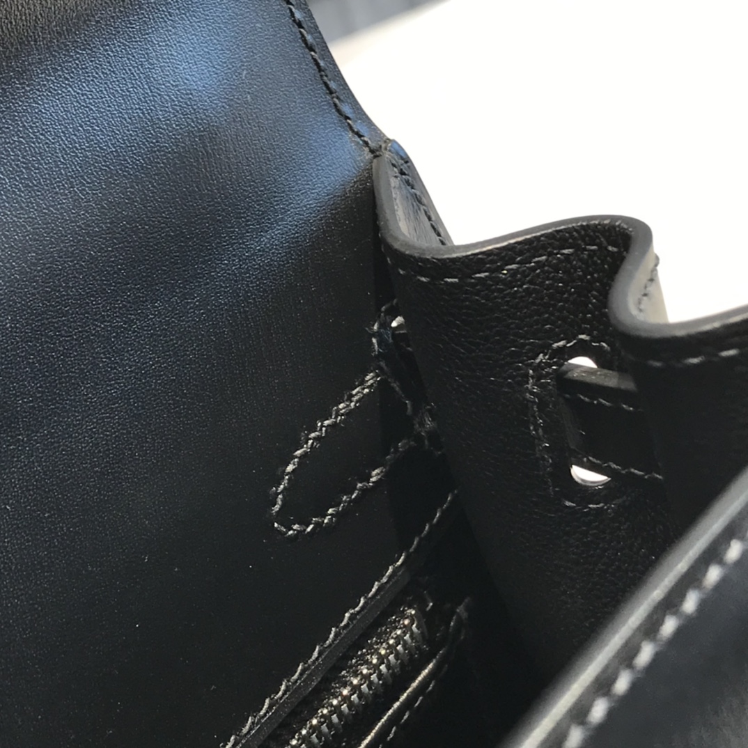 Túi xách hermes kelly box màu đen