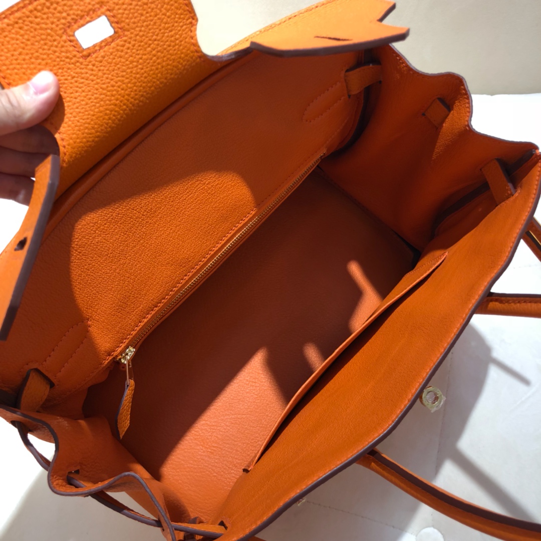 Túi xách hermes birkin  màu cam