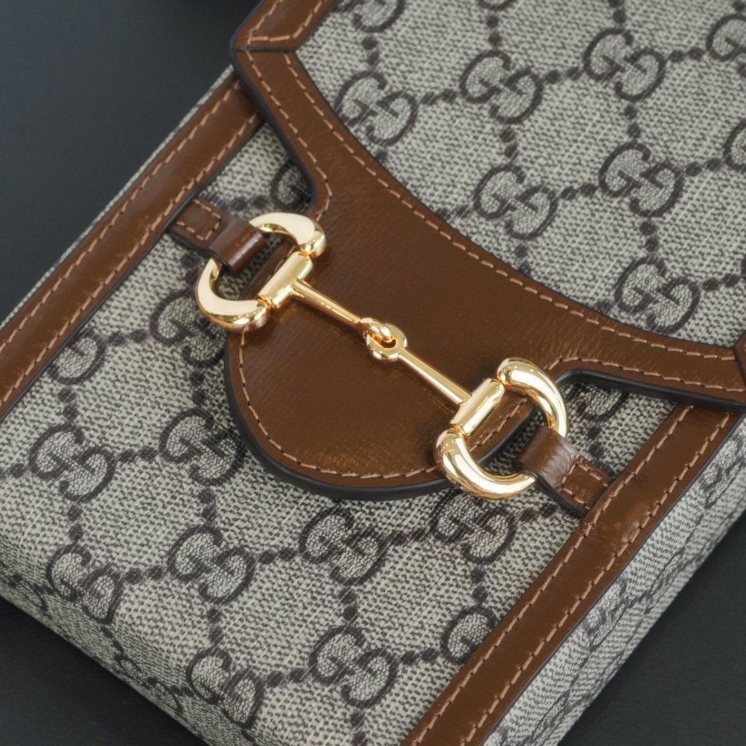 Mini sac Gucci 1955 détail Mors  625615  (logo brow)