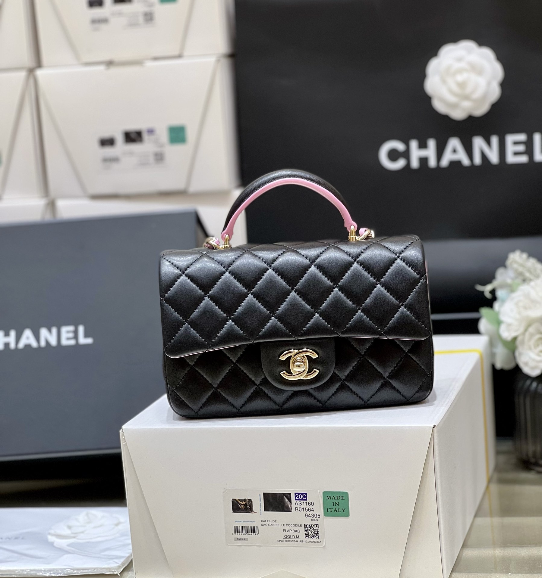 Chanel CF Mini Handle AS2431 (Black)