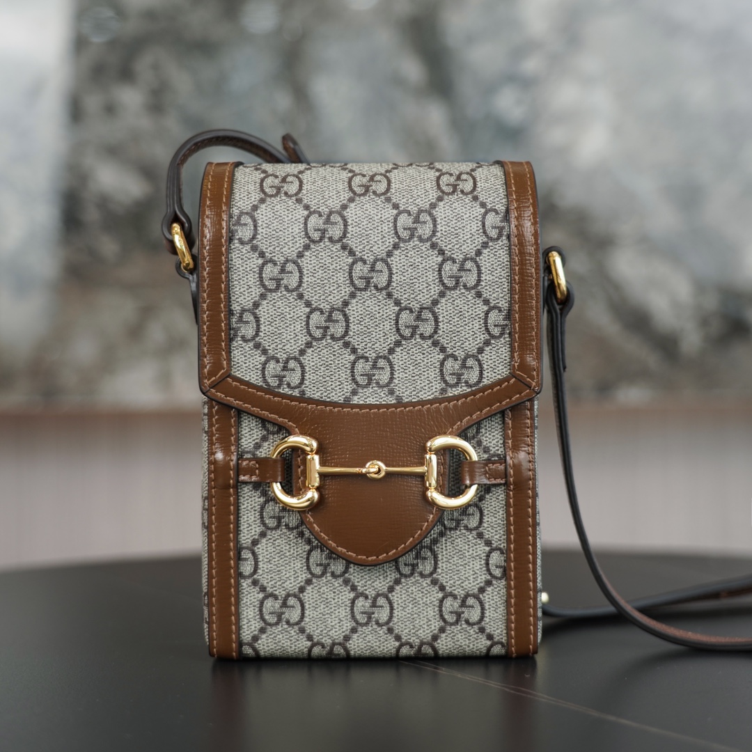 Mini sac Gucci 1955 détail Mors  625615  (logo brow)