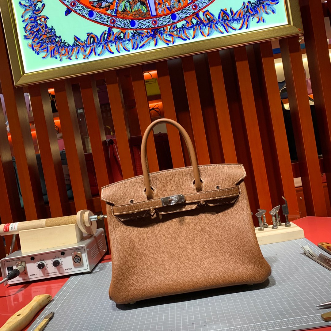 Túi xách hermes birkin  màu nâu