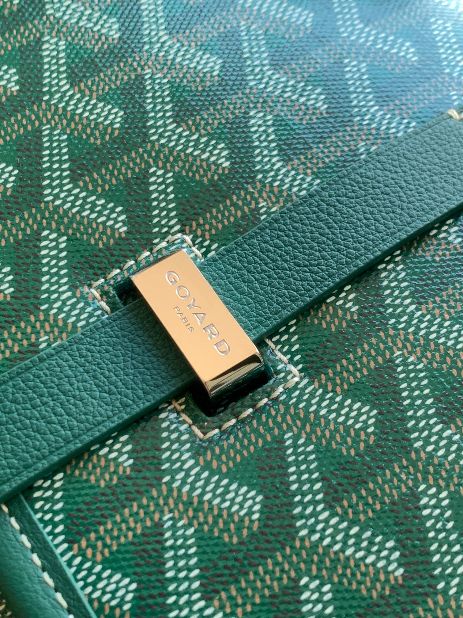 T&uacute;i X&aacute;ch Nam Goyard Belvedere 8023 M&agrave;u Xanh L&aacute; 