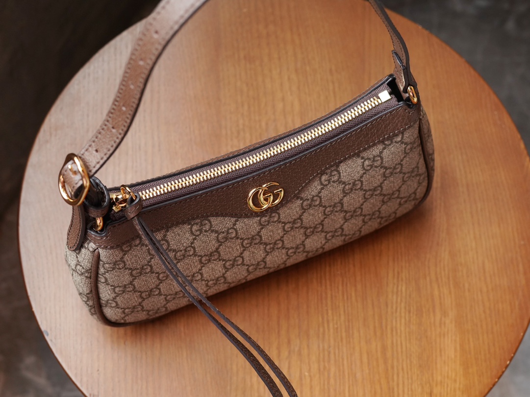 T&uacute;i X&aacute;ch Nữ Gucci Ophidia 735145 Logo N&acirc;u