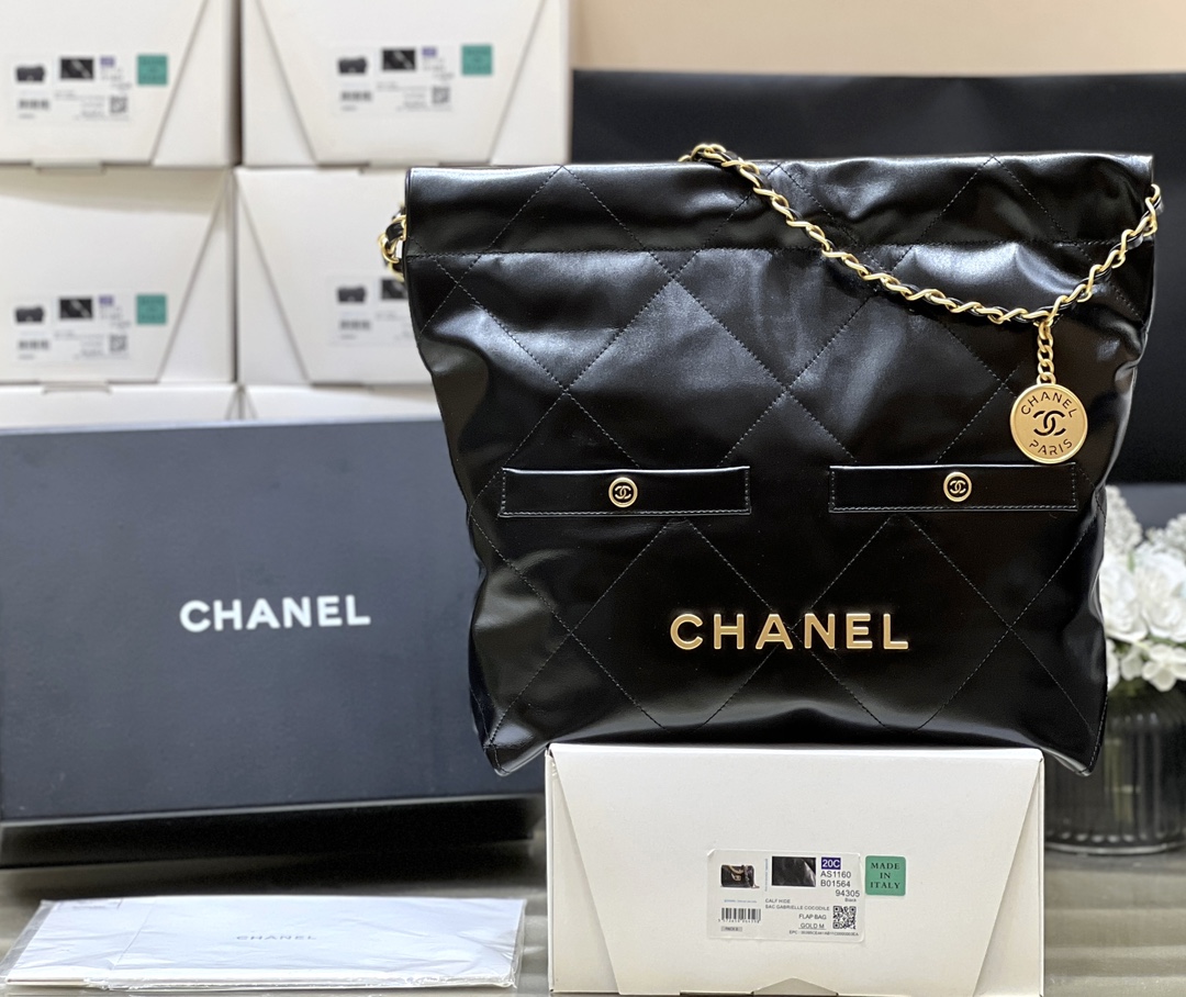 T&uacute;i X&aacute;ch Nữ Chanel 22Bag AS3260 M&agrave;u Đen 