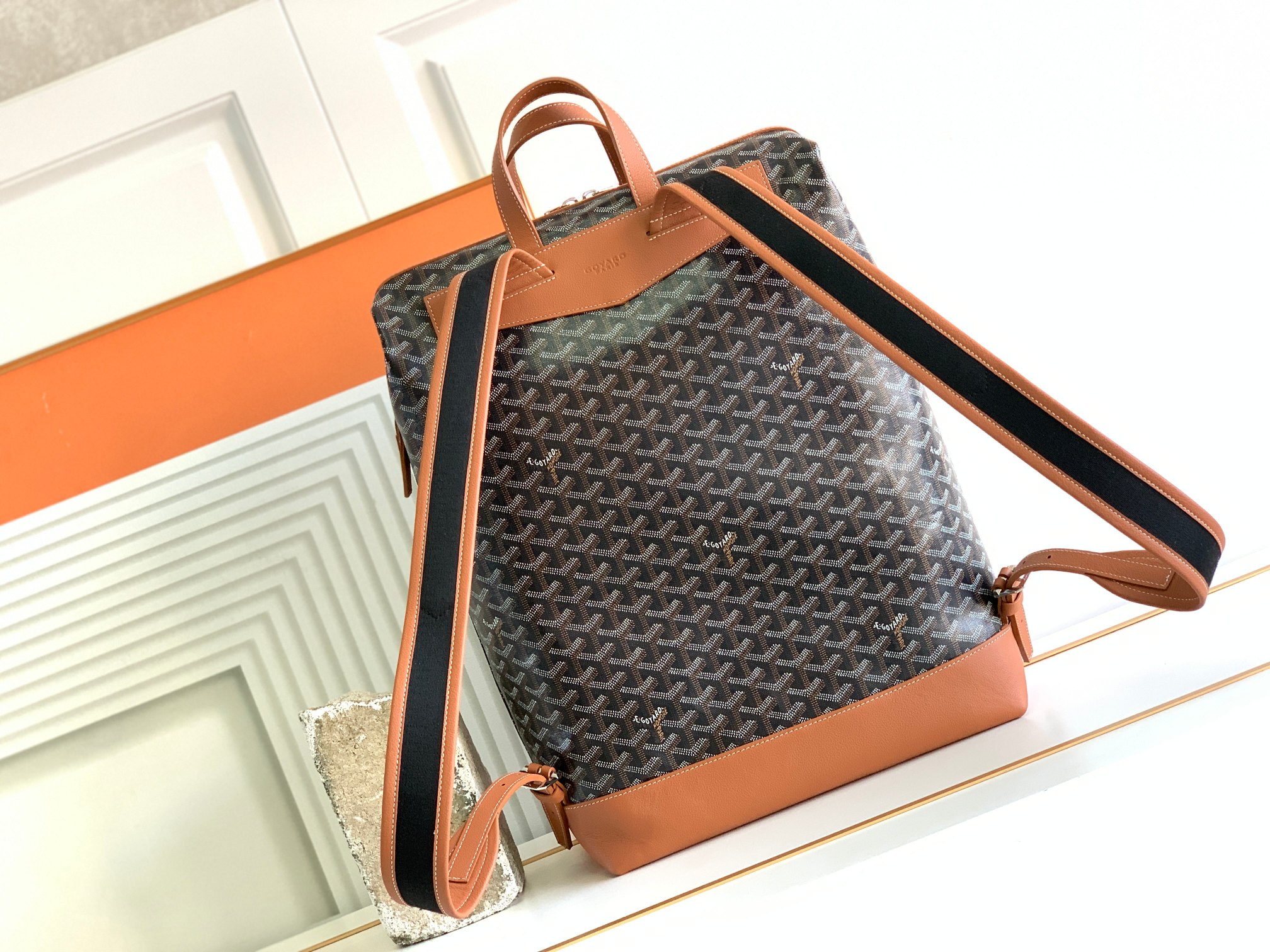 Balo Goyard Cisalpin  8129 Màu Nâu