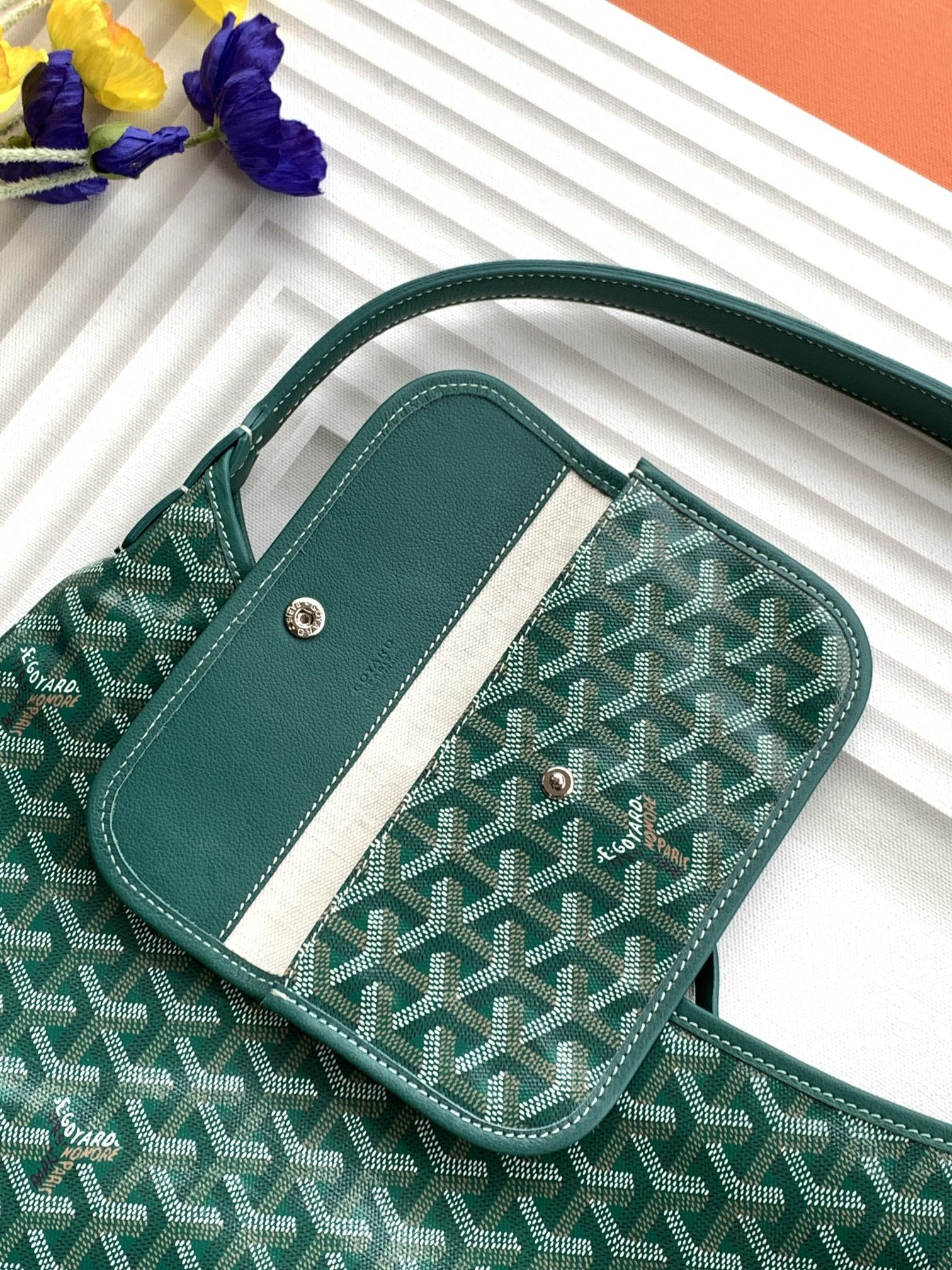 Túi Xách Goyard Boheme HoBo 8120 Màu Xanh Lá