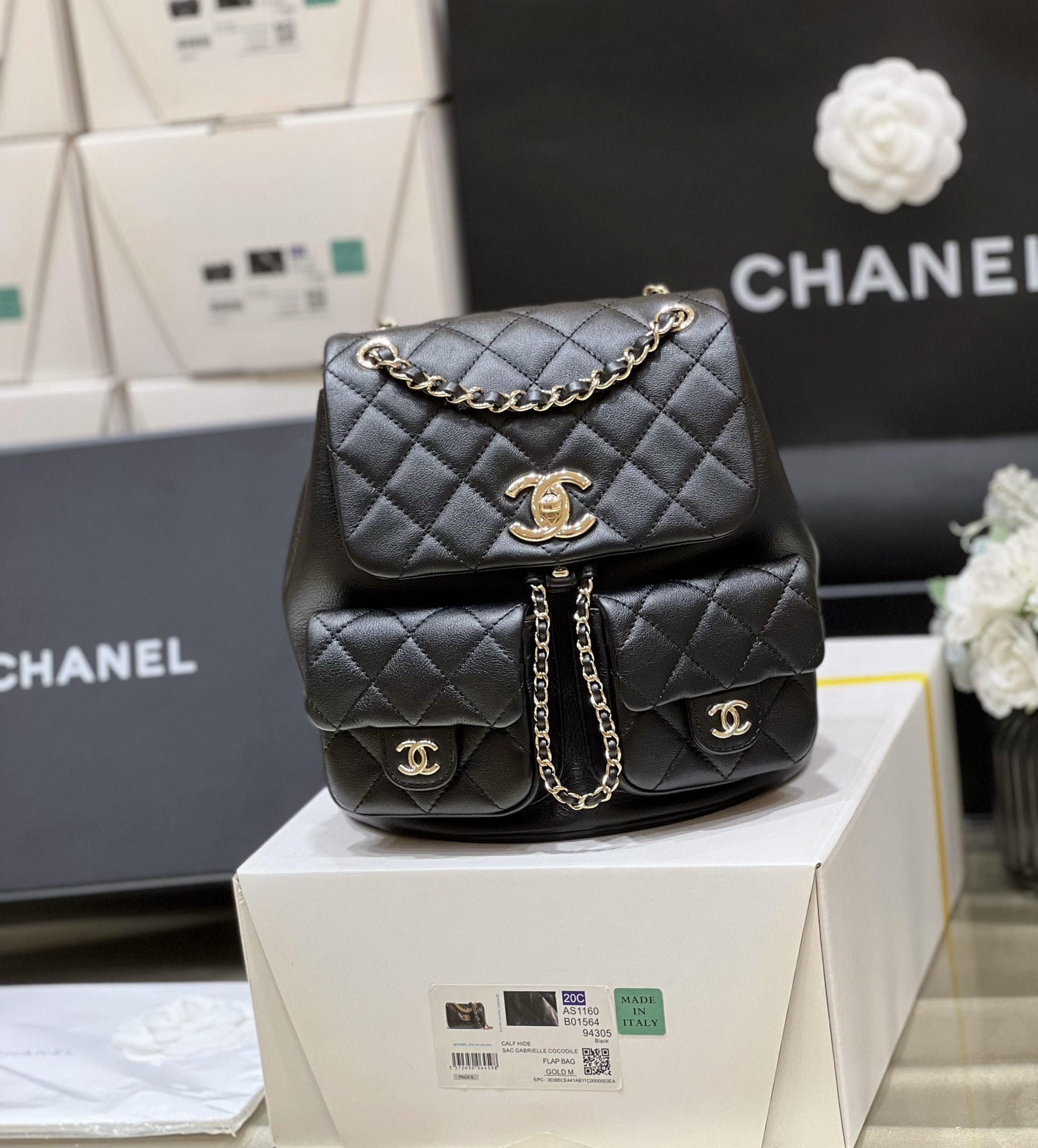 Balo Chanel Nữ AP3860 M&agrave;u Đen