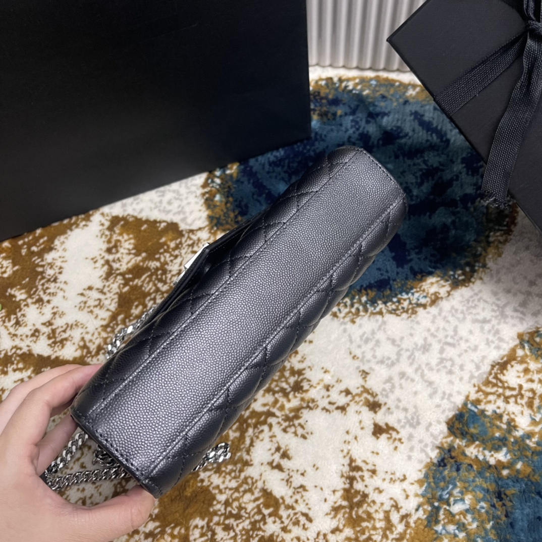 YSLEnveloppe 526286 (Black-silver)