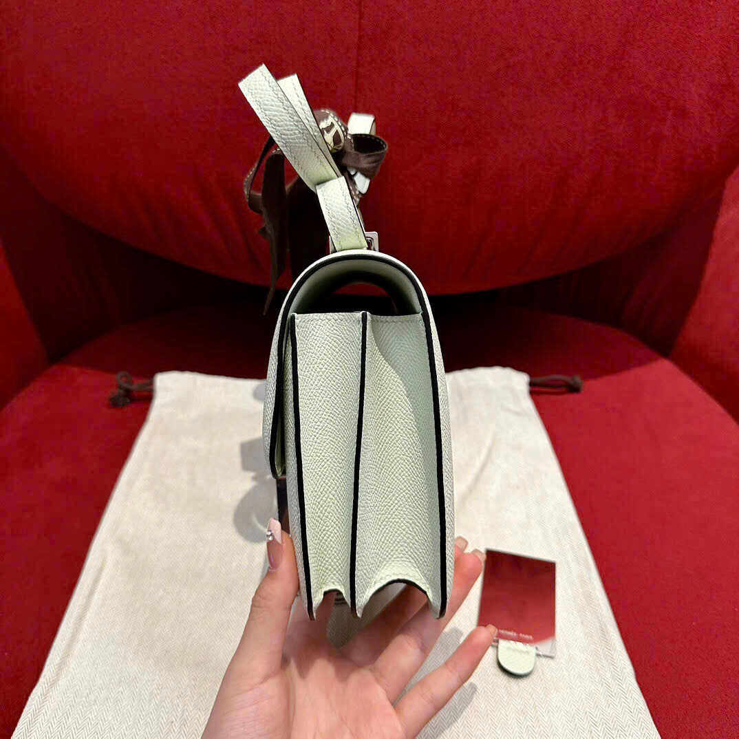 Túi xách Hermes Constance màu xanh