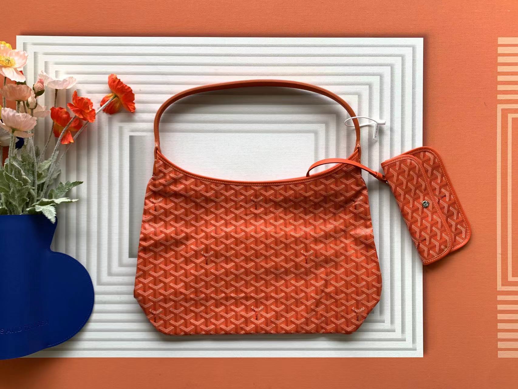 Túi Xách Goyard Boheme HoBo 8120 Màu Cam