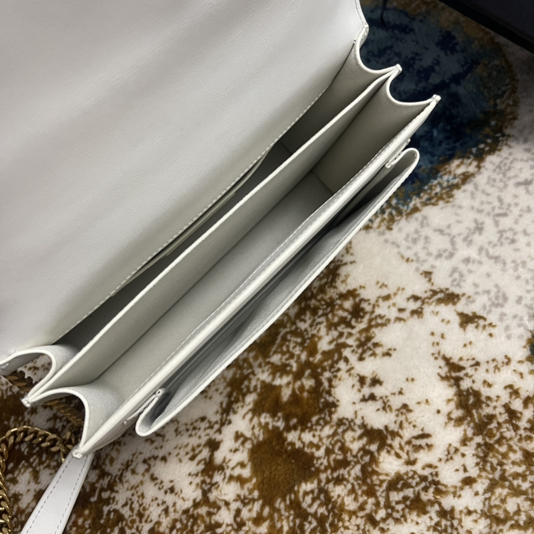 T&uacute;i X&aacute;ch YSL SUNSET 442906 M&agrave;u Trắng