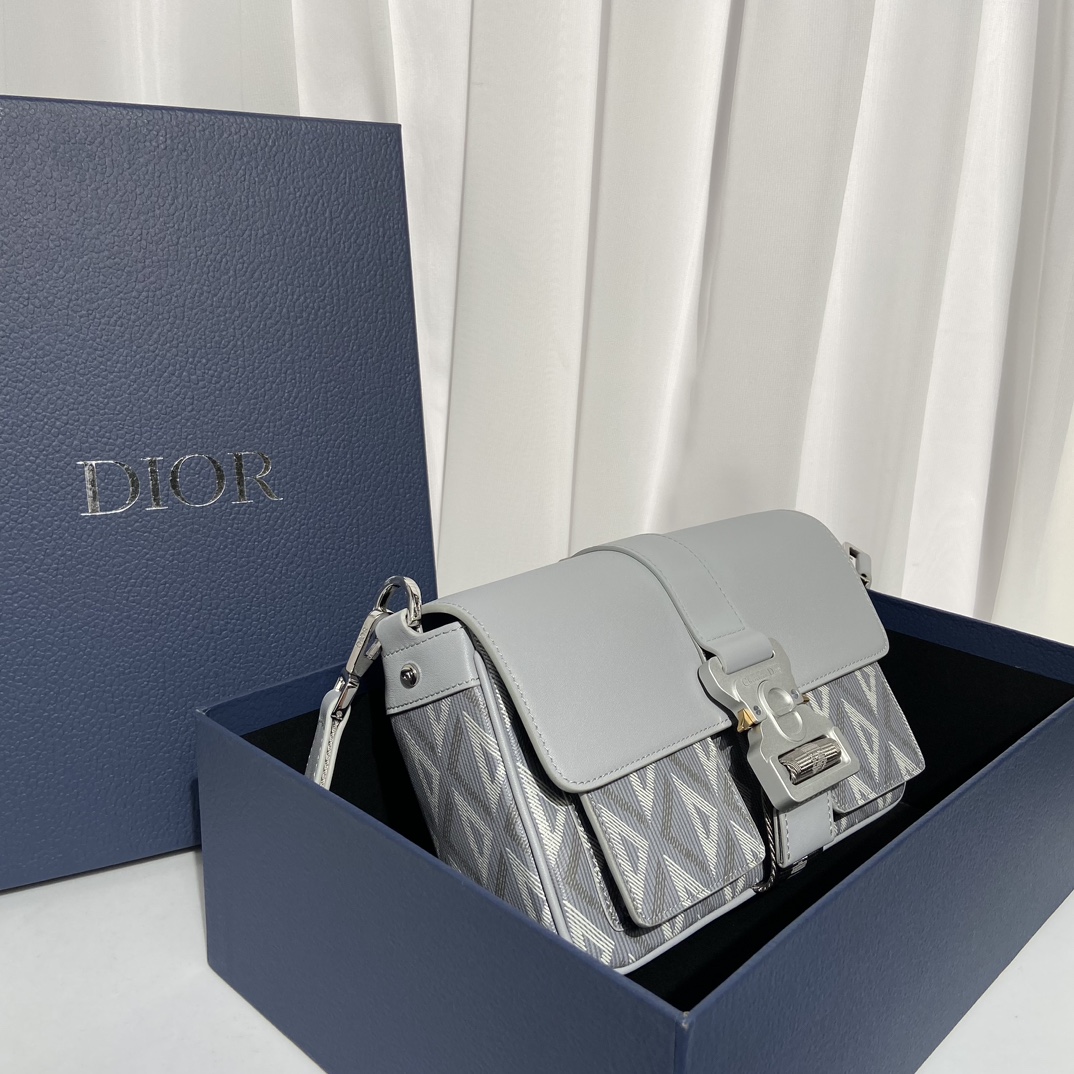 Túi xách Dior CD Diamond màu xám 9972
