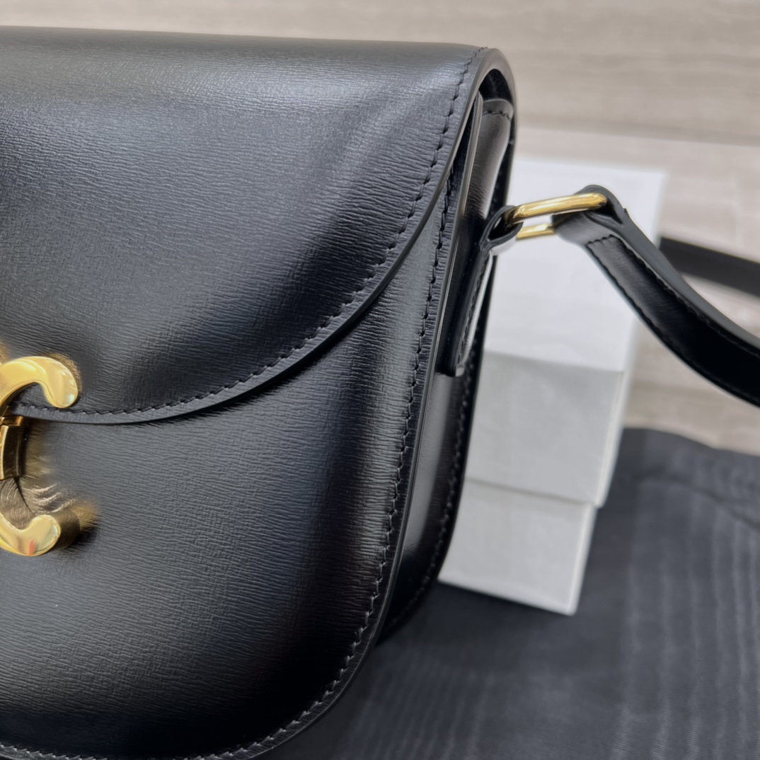 T&uacute;i X&aacute;ch Celine Teen Besace Triomphe 110413 M&agrave;u Đen 