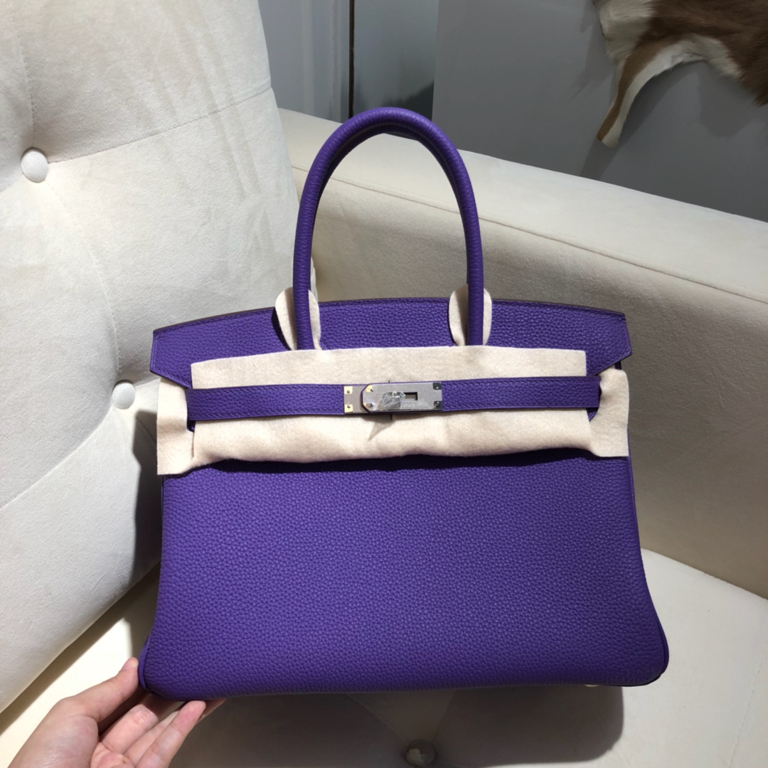 Túi xách hermes birkin  màu tím