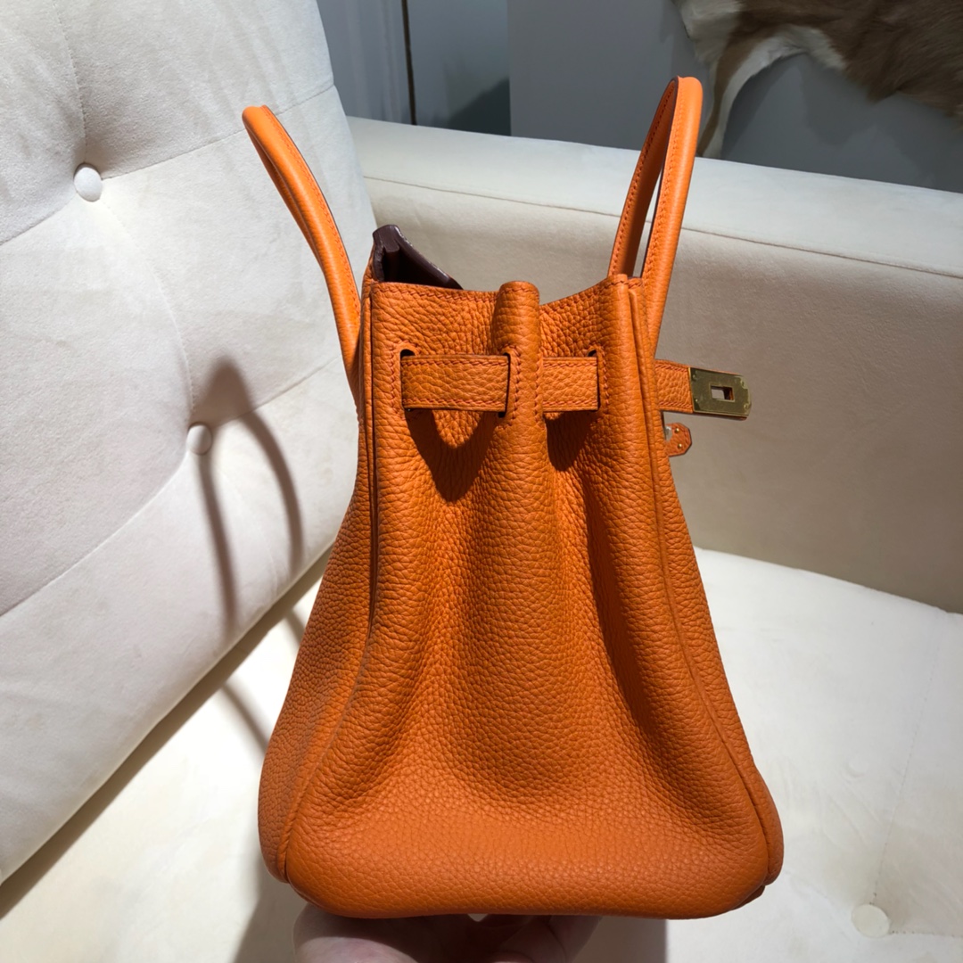 Túi xách hermes birkin  màu cam
