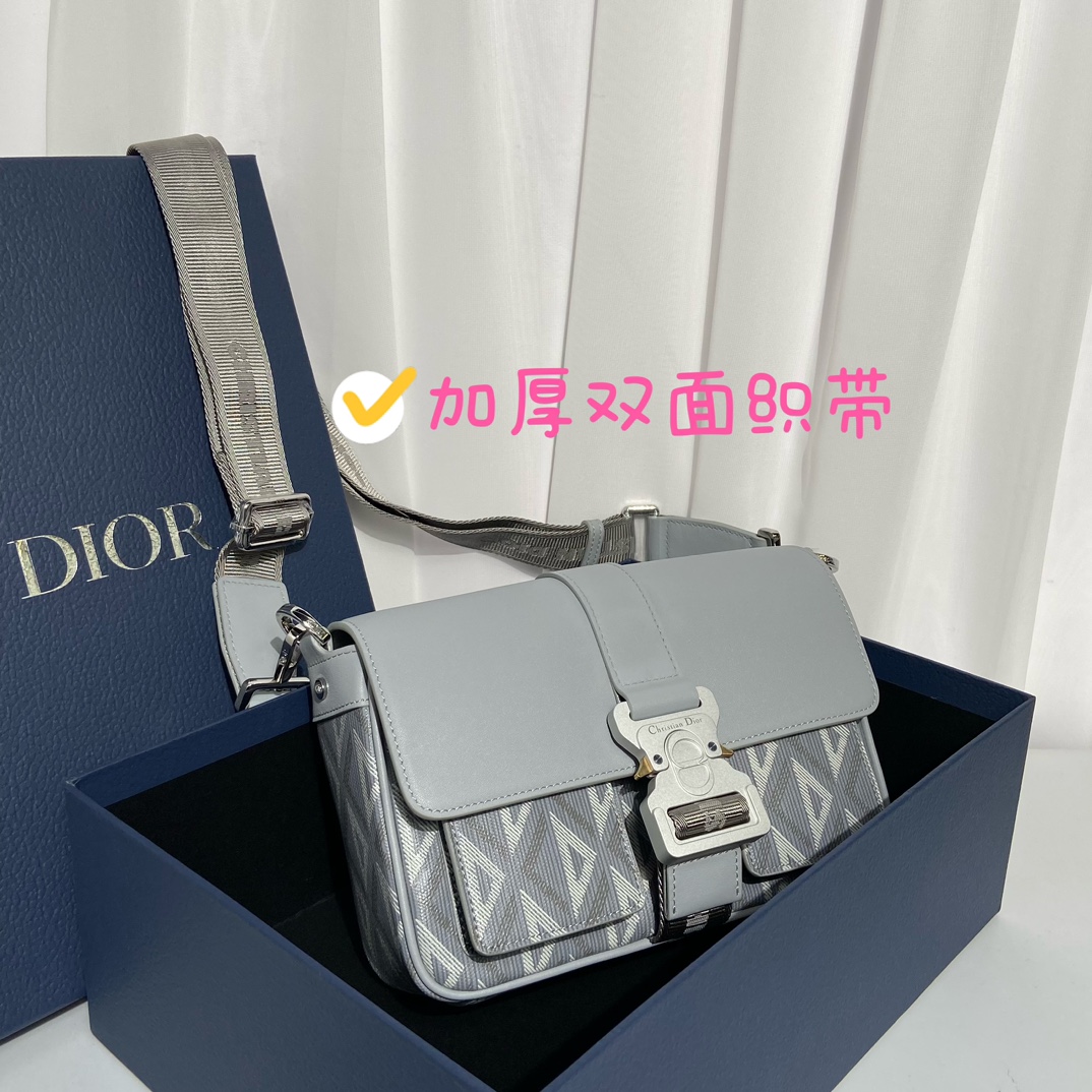 Túi xách Dior CD Diamond màu xám 9972