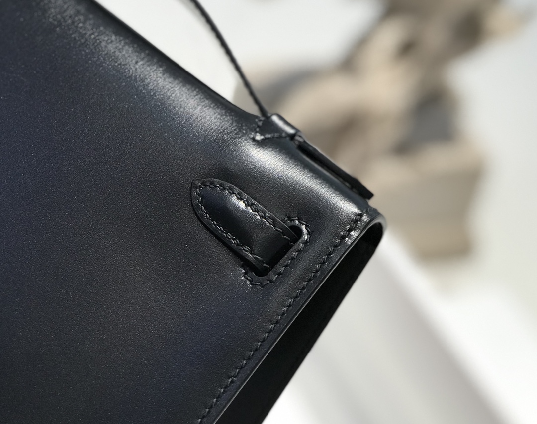Túi xách hermes mini  kelly box màu đen