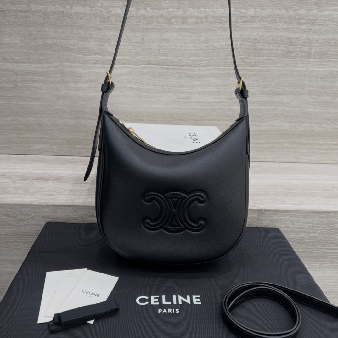 Túi Xách Celine Heloise Triomphe 117253 Màu Đen