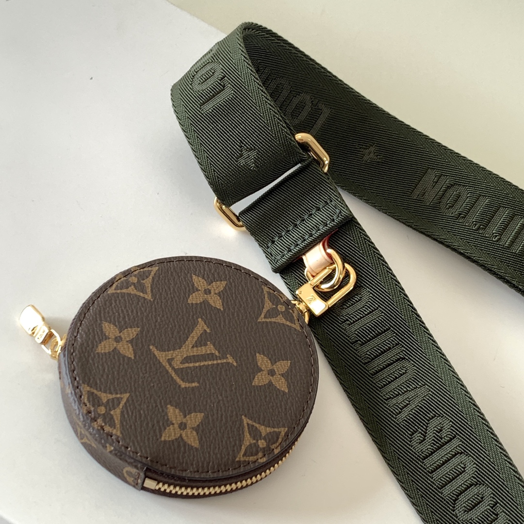Túi Đeo Chéo Nữ Louis Vuitton LV Multi Pochette Accessoires M44813 Màu Xanh Rêu