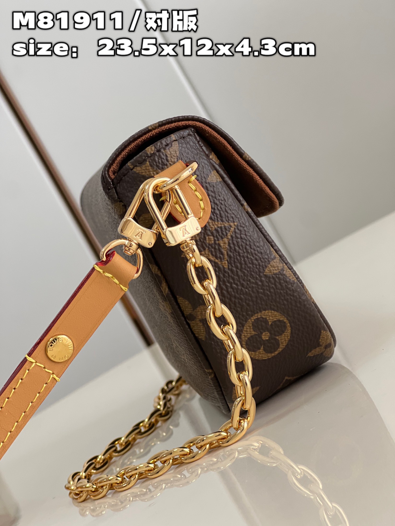 Túi Đeo Vai Nữ Louis Vuitton LV Ivy Wallet On Chain Bag M81911 Màu Nâu Đen