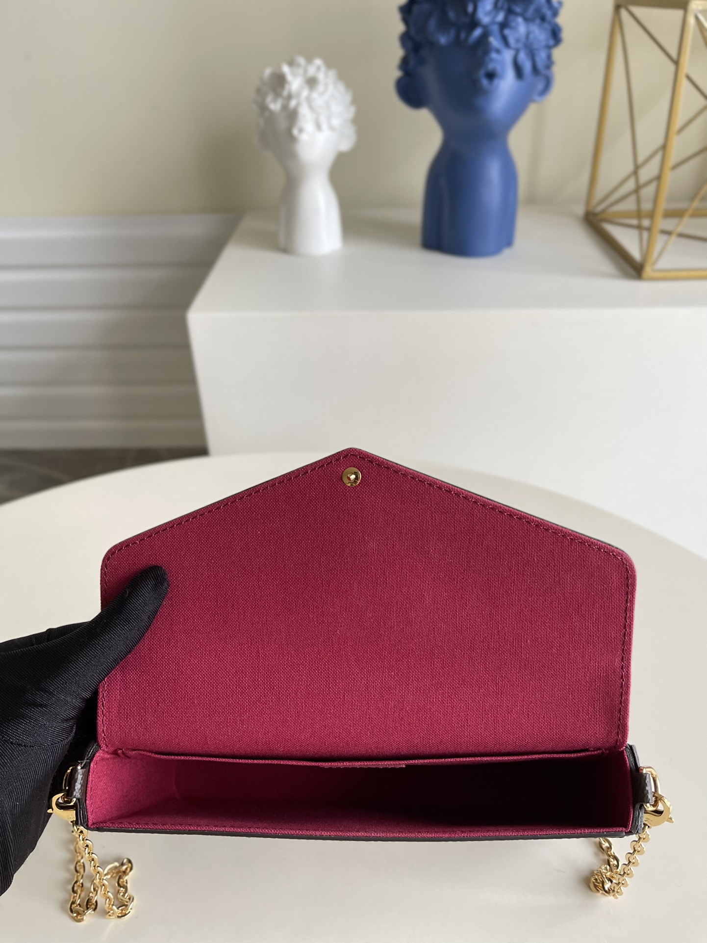 Túi Đeo Chéo Nữ Louis Vuitton LV M61276 Félicie Pochette Monogram Màu Nâu