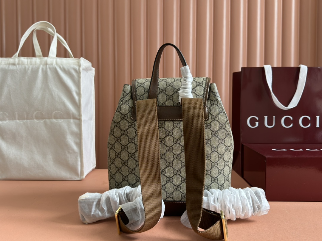 Sac à dos avec détail GG 674147 (Brow)