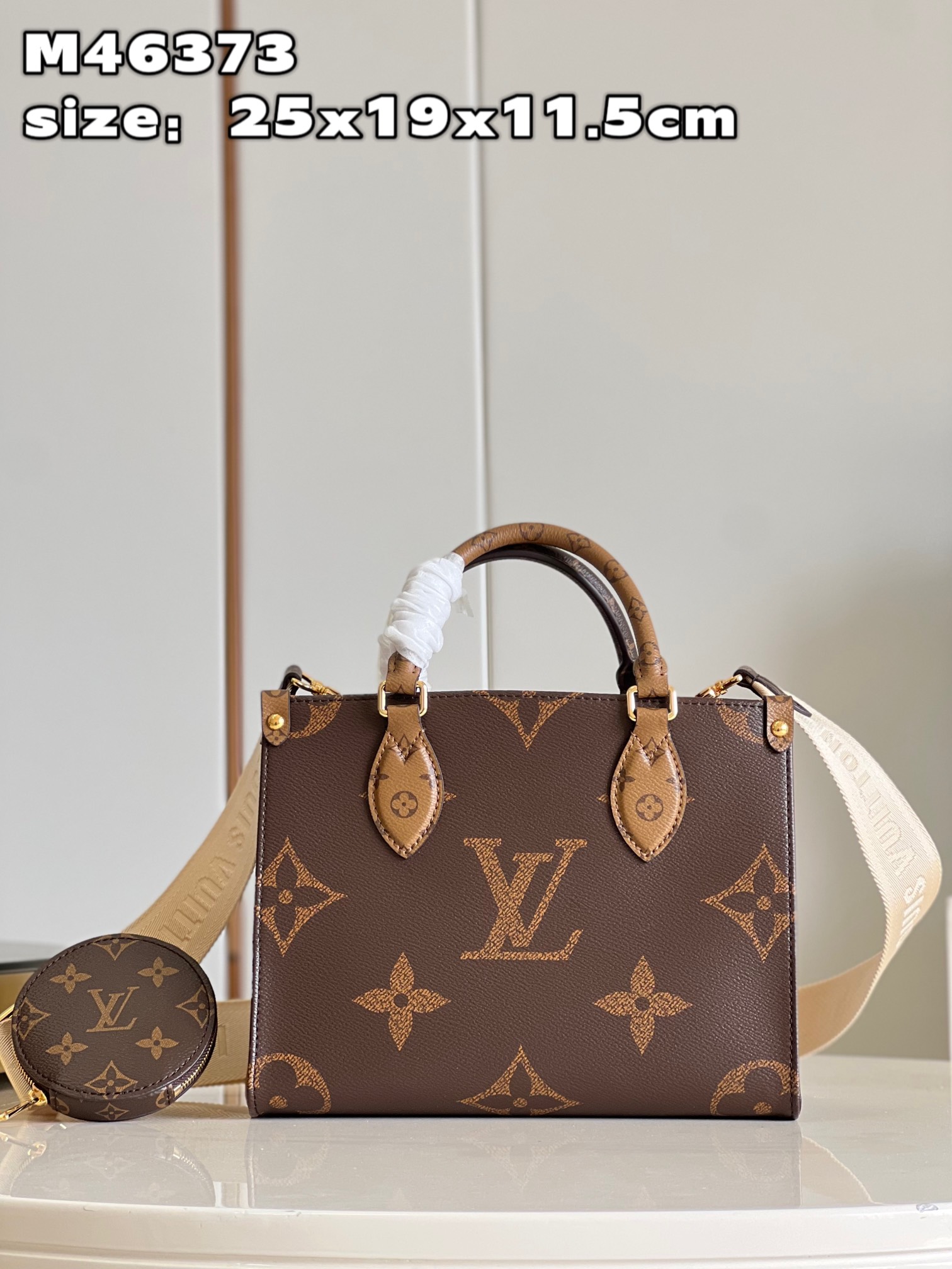 Túi Xách Tay Nữ Louis Vuitton LV On The Go M46373 Màu Nâu