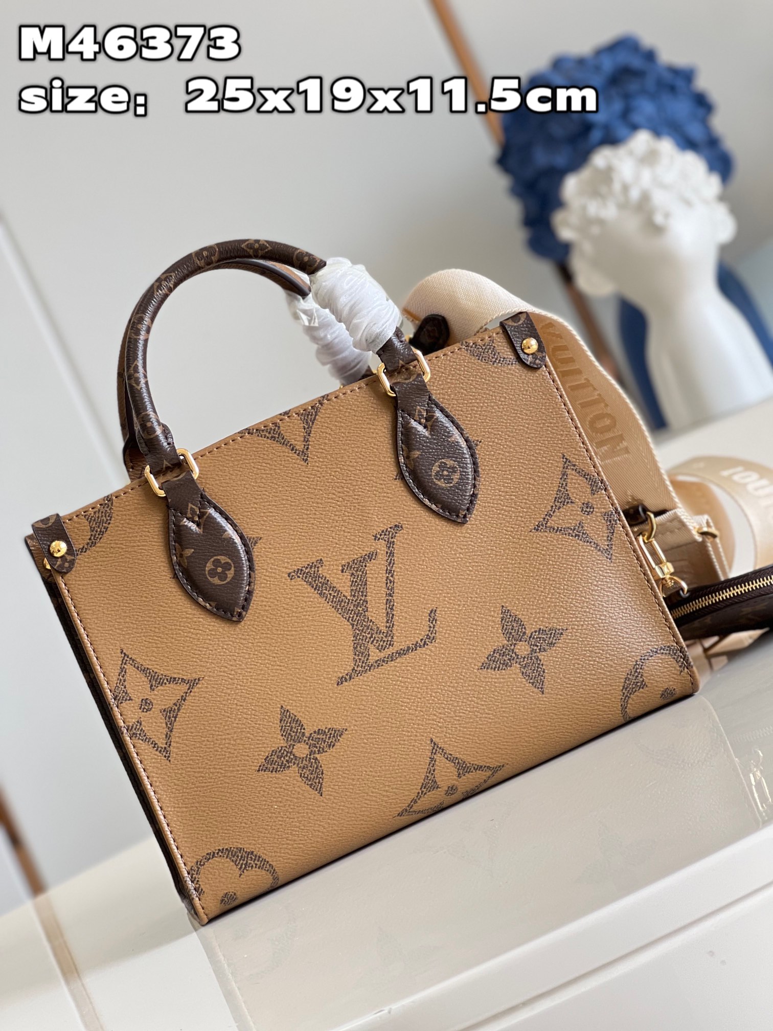 Túi Xách Tay Nữ Louis Vuitton LV On The Go M46373 Màu Nâu