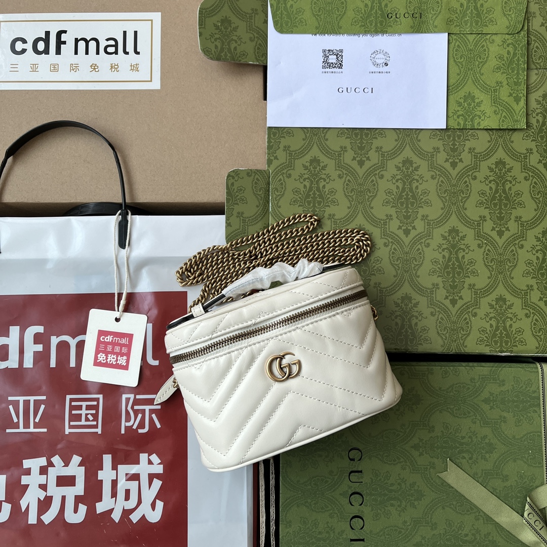 Túi Xách Nữ GG Marmont 699515 Màu Trắng