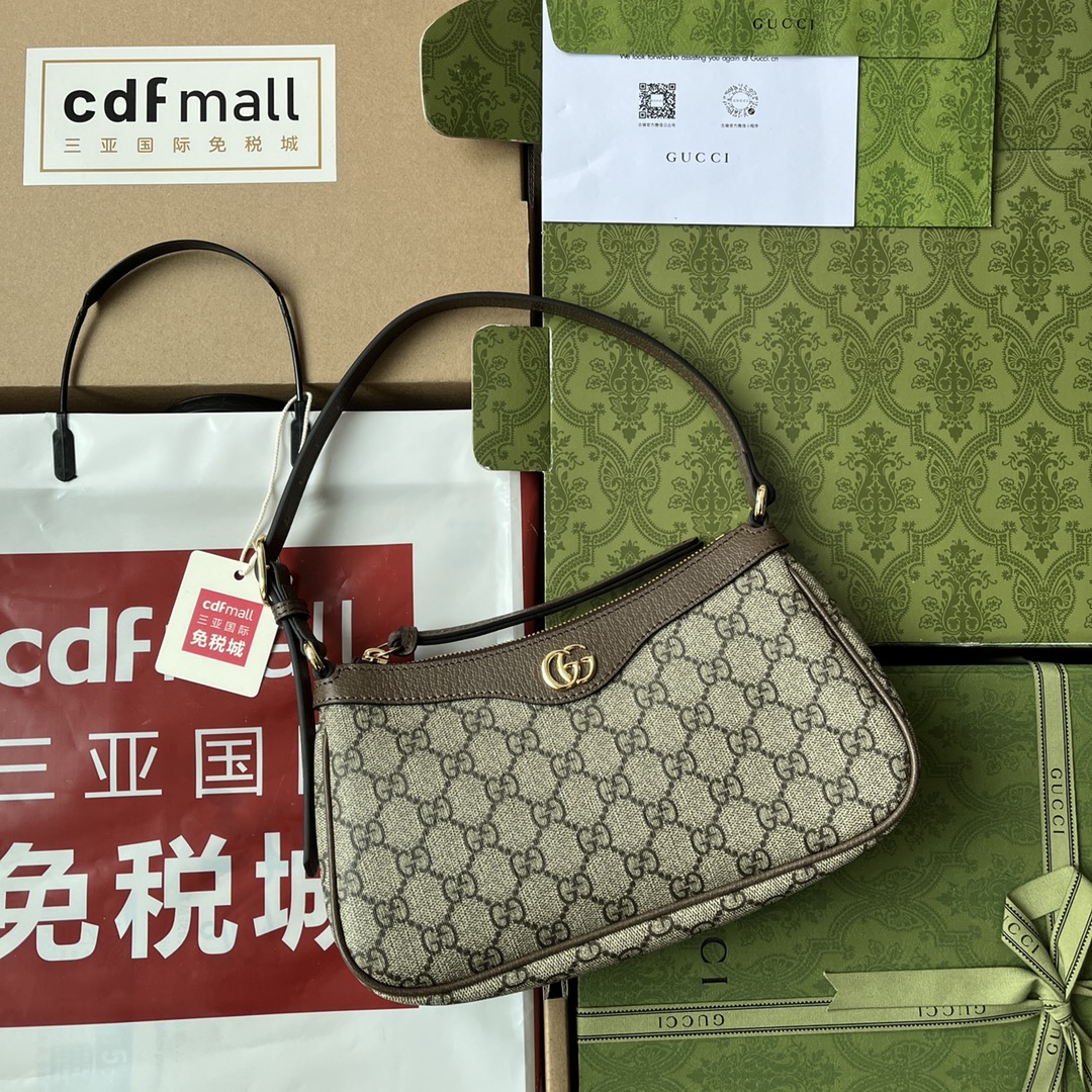 Túi Xách Nữ Gucci Ophidia 735145 Logo Nâu
