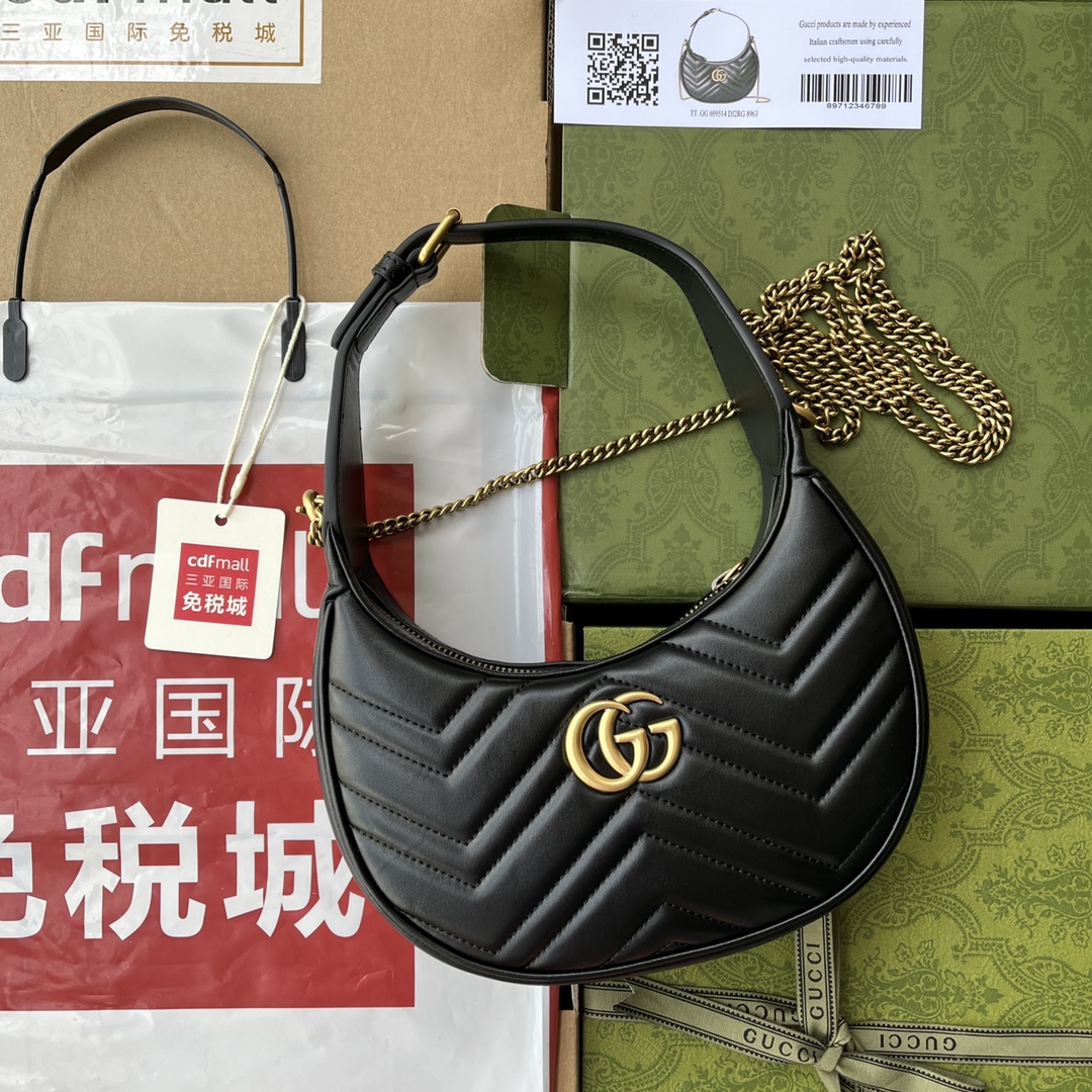 Túi Xách Nữ GG Marmont  699514 Màu Đen