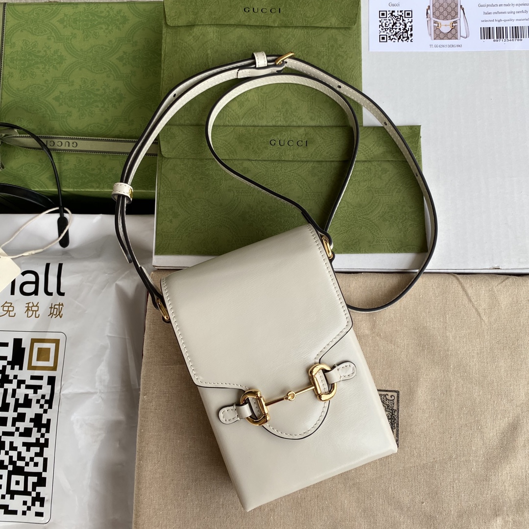 Túi Mini sac Gucci 1955 détail Mors  625615 Màu Trắng