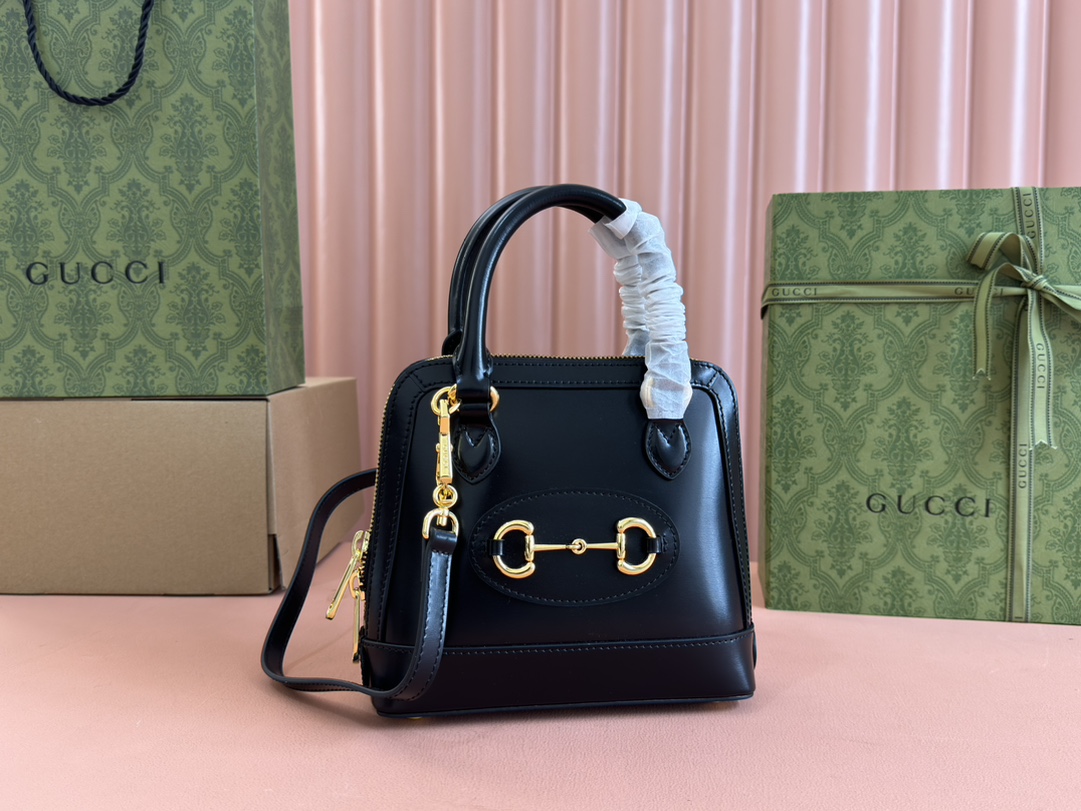 Túi Xách Nữ Mini Gucci Horsebit 1955 640716 Màu Đen