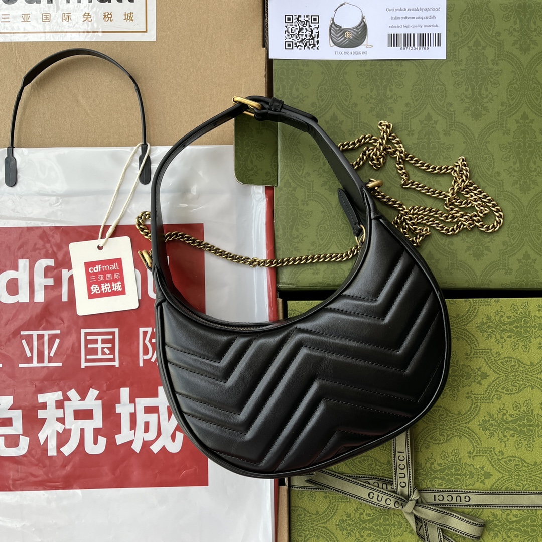 Túi Xách Nữ GG Marmont  699514 Màu Đen
