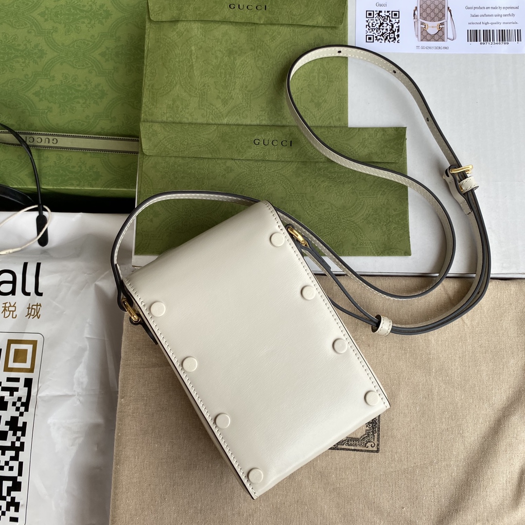 Túi Mini sac Gucci 1955 détail Mors  625615 Màu Trắng
