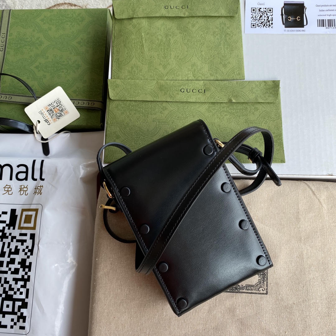 Túi Mini sac Gucci 1955 détail Mors  625615 Màu Đen