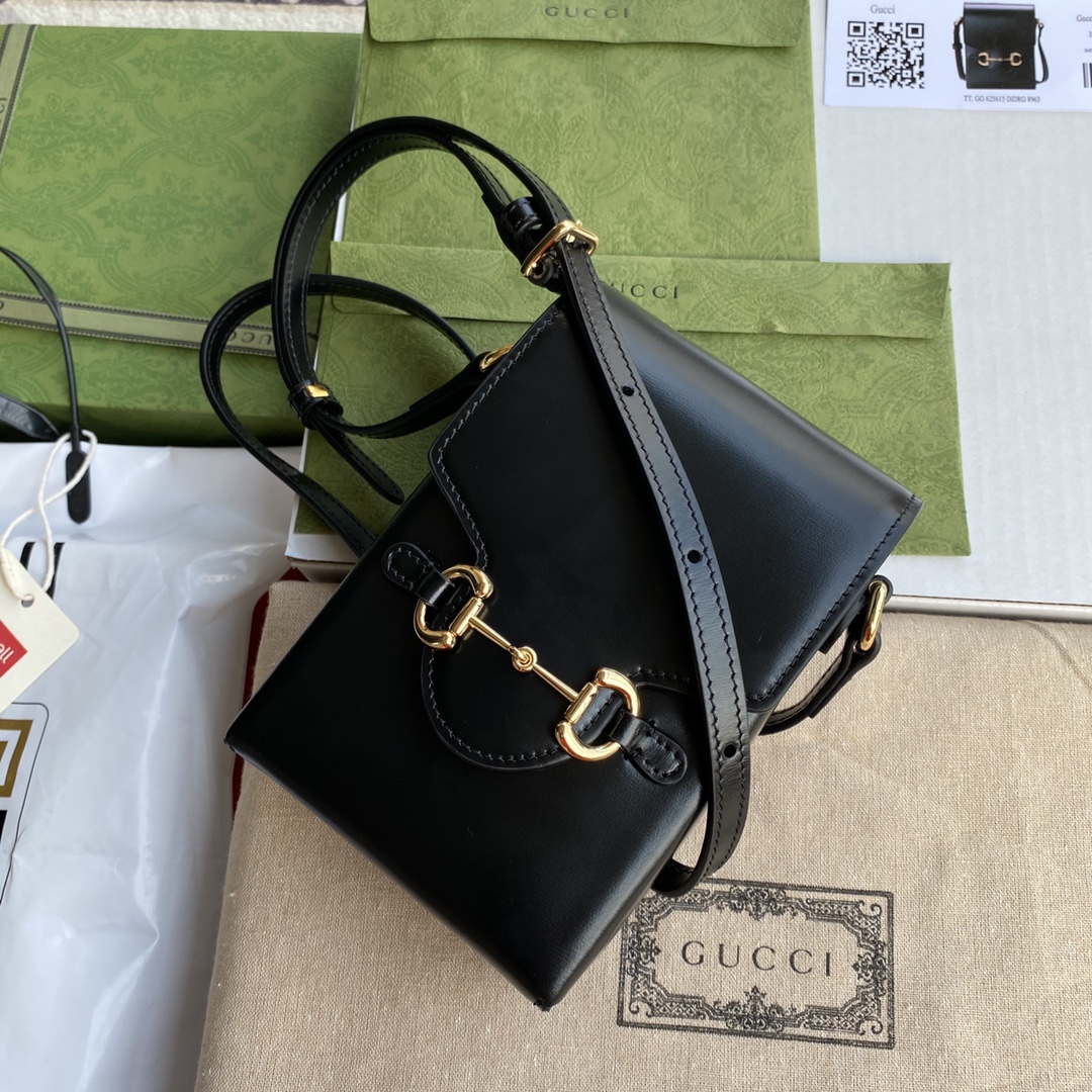 Túi Mini sac Gucci 1955 détail Mors  625615 Màu Đen