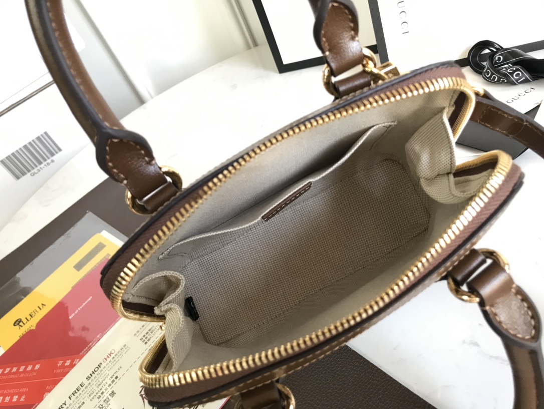 Túi Xách Nữ Mini Gucci Horsebit 1955 640716  Logo Nâu