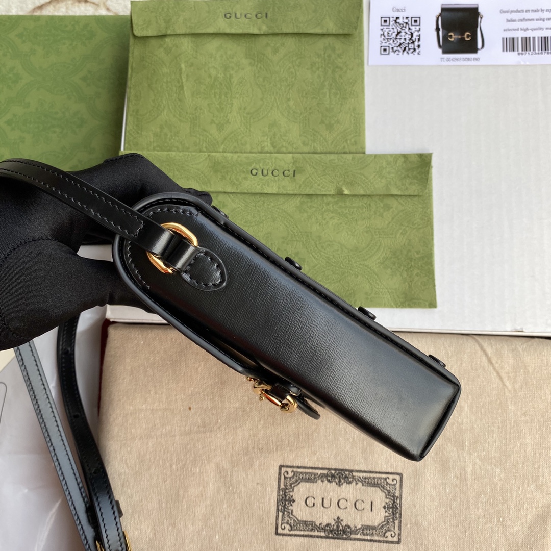 Túi Mini sac Gucci 1955 détail Mors  625615 Màu Đen