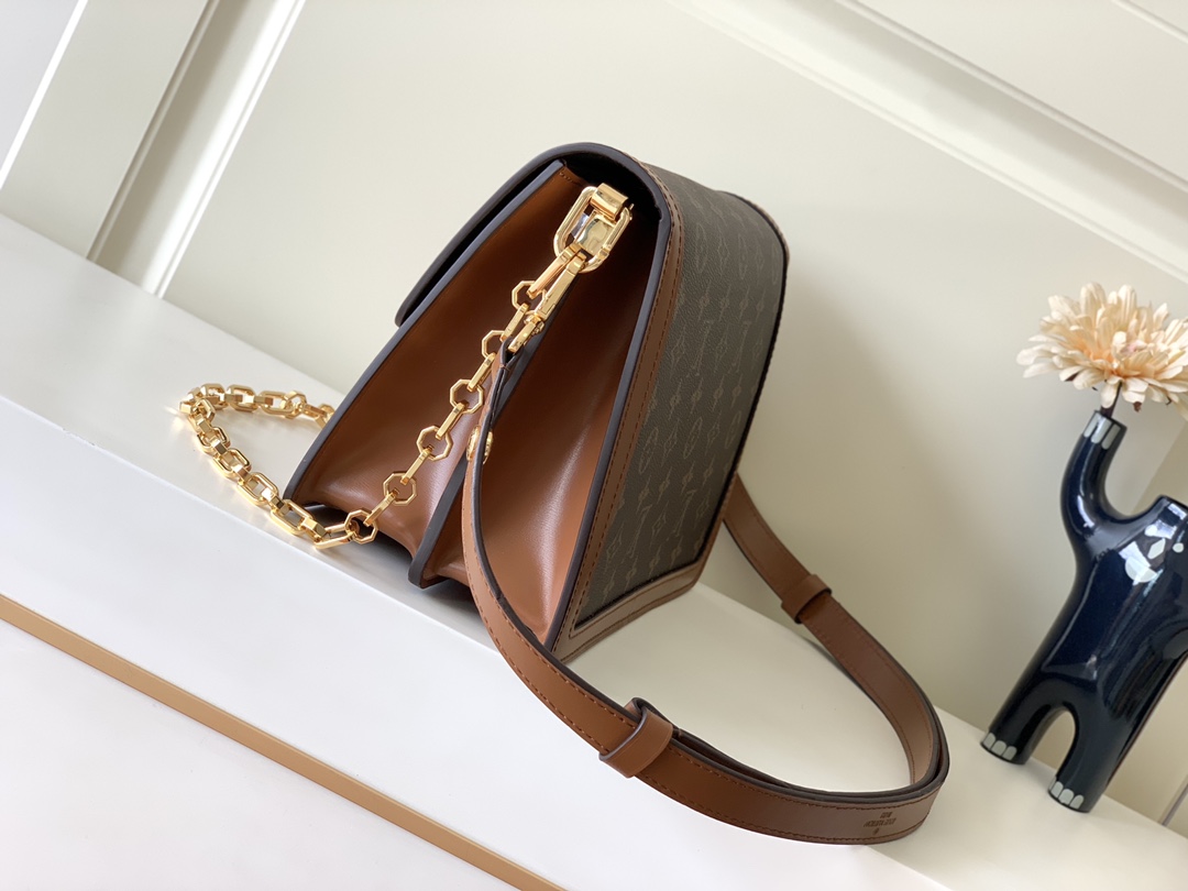 Túi Xách Nữ Louis Vuitton LV Dauphine MM Monogram M45958 Màu Nâu