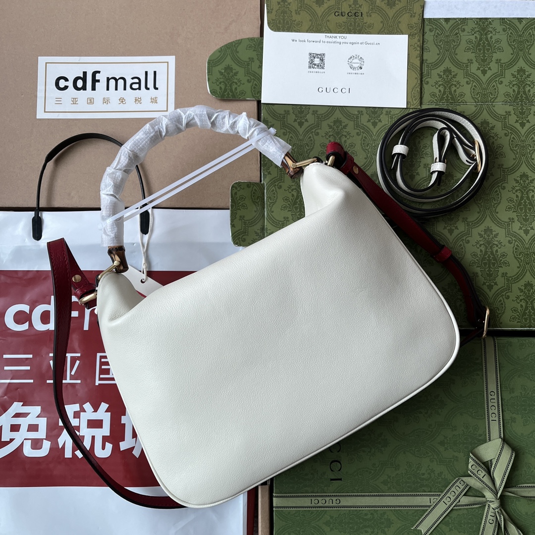 Sac à épaule Gucci Diana taille moyenne 746124 (White)