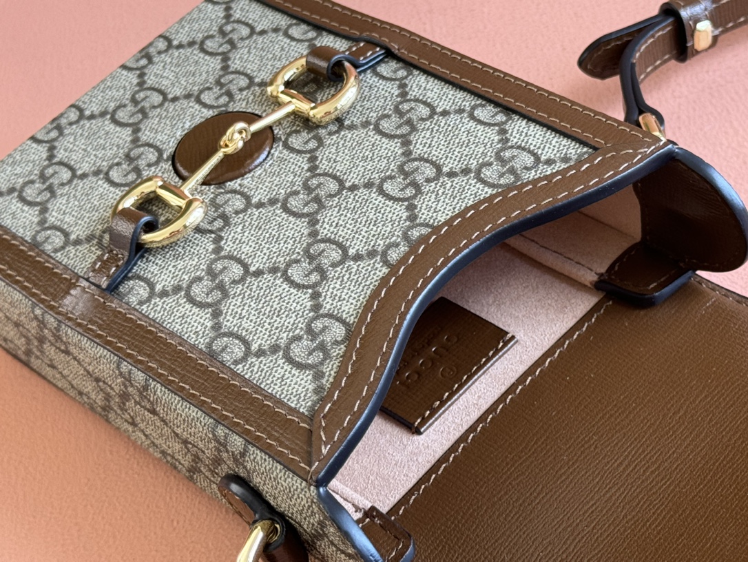 Mini sac Gucci 1955 détail Mors  625615  (logo brow)