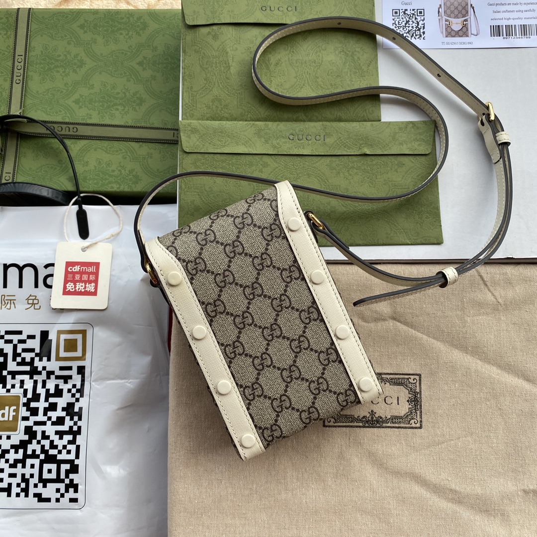 Mini sac Gucci 1955 détail Mors  625615  (logo white)